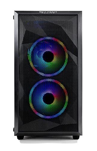 SkyTech Chronos Mini Gaming Computer PC Desktop - Intel Core-i3 10100F 3.6GHz, GTX 1650 4G, 500GB SSD, 8G 3000, RGB Fans, AC WiFi, Windows 10 Home 64-bit