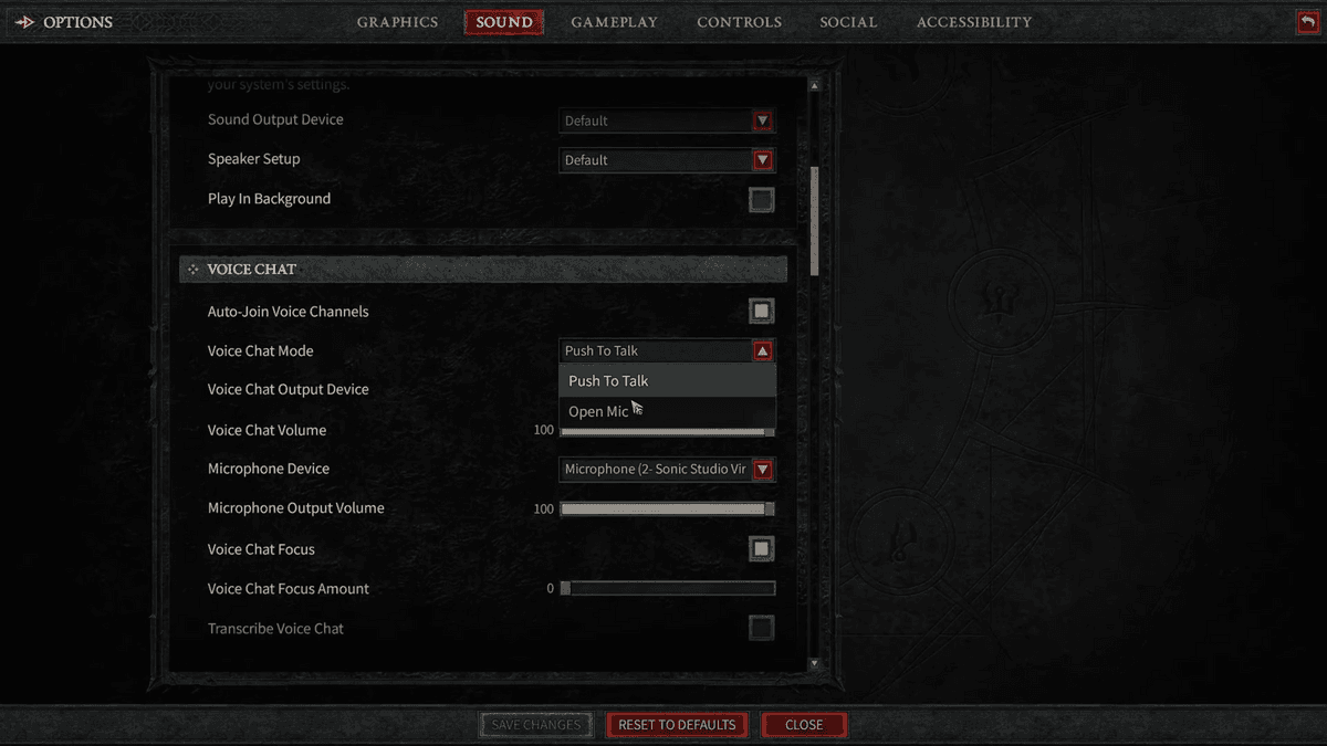 Diablo 4 Voice Chat Mode