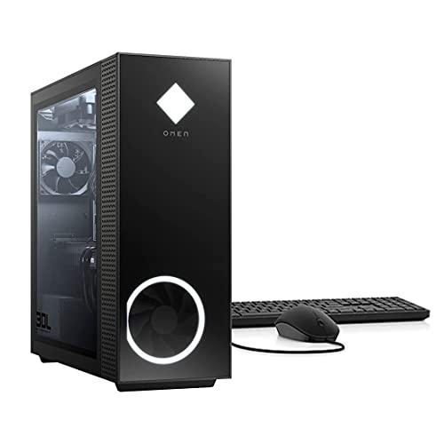 HP OMEN 30L Gaming Desktop Gamer Tower, AMD 8-Core Ryzen 7 5800X Up to 4.7 GHz Beat 10th i7-10700F,RTX 3060 Ti (32GB DDR4 RAM | 1TB PCIe SSD 2TB HDD) VR Ready 750W PSU Liquid Cooling WIN10P 32GB HDD