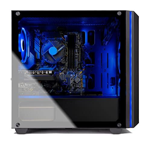 SkyTech Chronos Mini Gaming Computer PC Desktop - Intel Core-i3 10100F 3.6GHz, GTX 1650 4G, 500GB SSD, 8G 3000, RGB Fans, AC WiFi, Windows 10 Home 64-bit