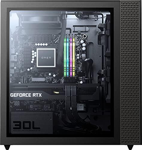 HP OMEN 30L Gaming Desktop Gamer Tower, AMD 8-Core Ryzen 7 5800X Up to 4.7 GHz Beat 10th i7-10700F,RTX 3060 Ti (32GB DDR4 RAM | 1TB PCIe SSD 2TB HDD) VR Ready 750W PSU Liquid Cooling WIN10P 32GB HDD