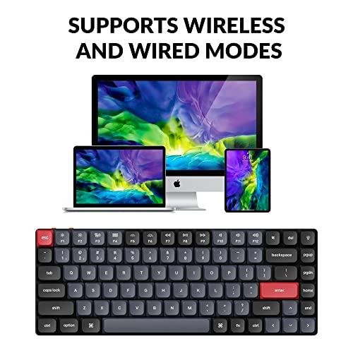 Keychron K3 Pro Wireless Custom Mechanical Keyboard, 75% Layout QMK/VIA Programmable Bluetooth/Wired RGB Ultra-Slim with Hot-swappable Gateron Low-Profile Blue Compatible with Mac Windows Linux